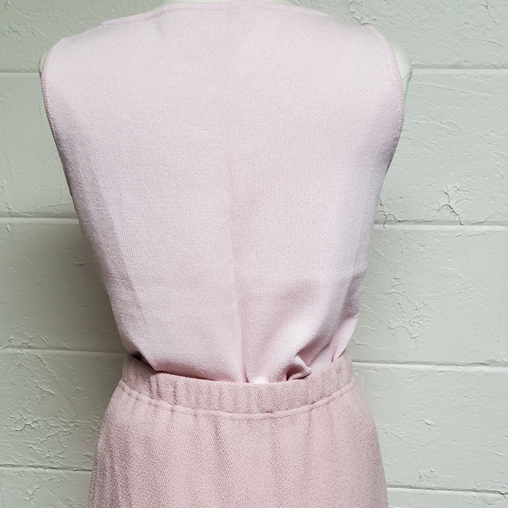 St. John Collection 3pc. Pink Tweed Jacket Suit - Picture 5 of 16